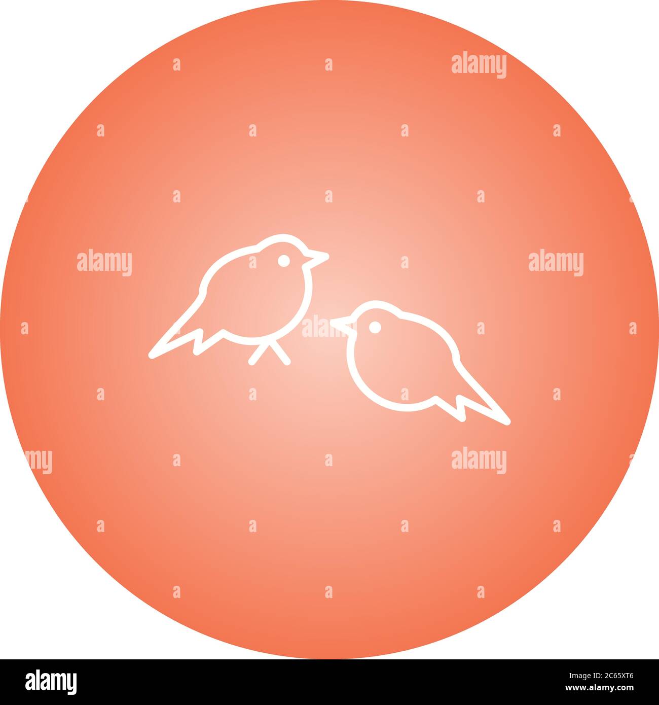 Two sparrow Stock Vector Images - Alamy