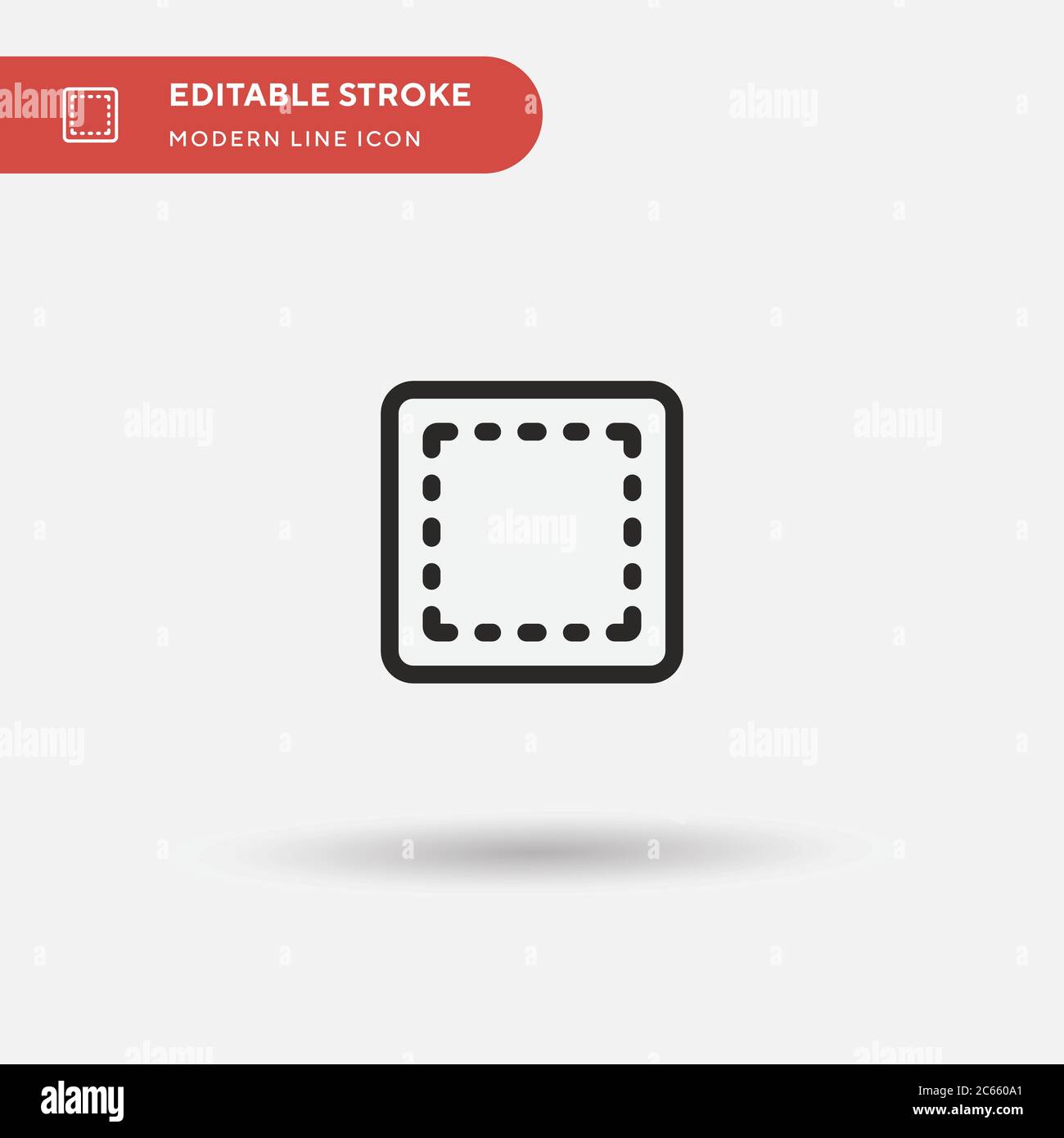 Square Simple vector icon. Illustration symbol design template for web ...