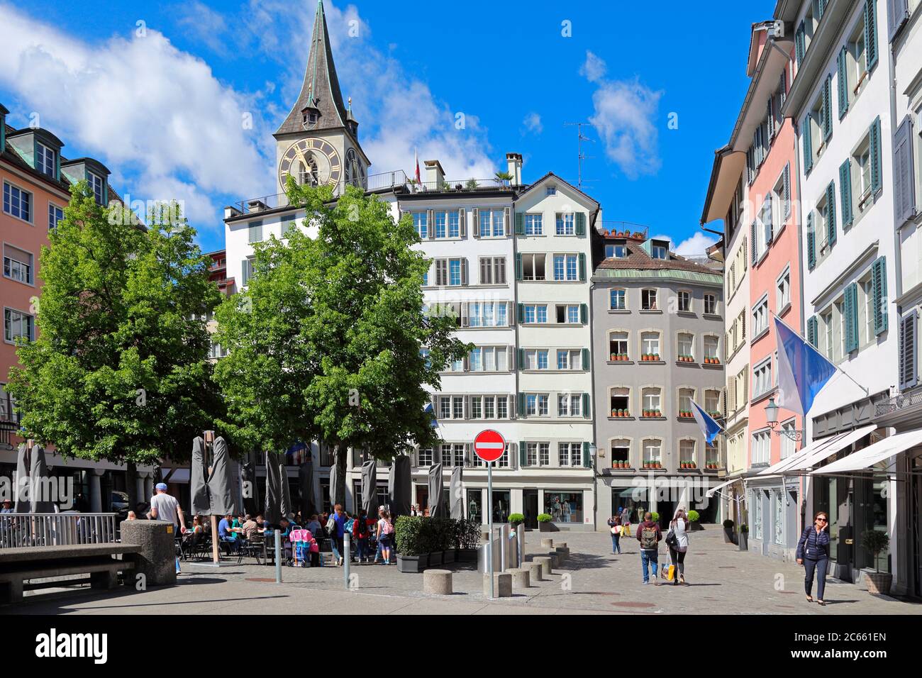 Switzerland, Zurich, Weinplatz Stock Photo