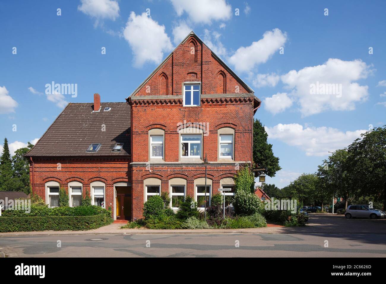 Schoolhouse in Vilsen, Bruchhausen-Vilsen, Lower Saxony, Germany, Europe Stock Photo