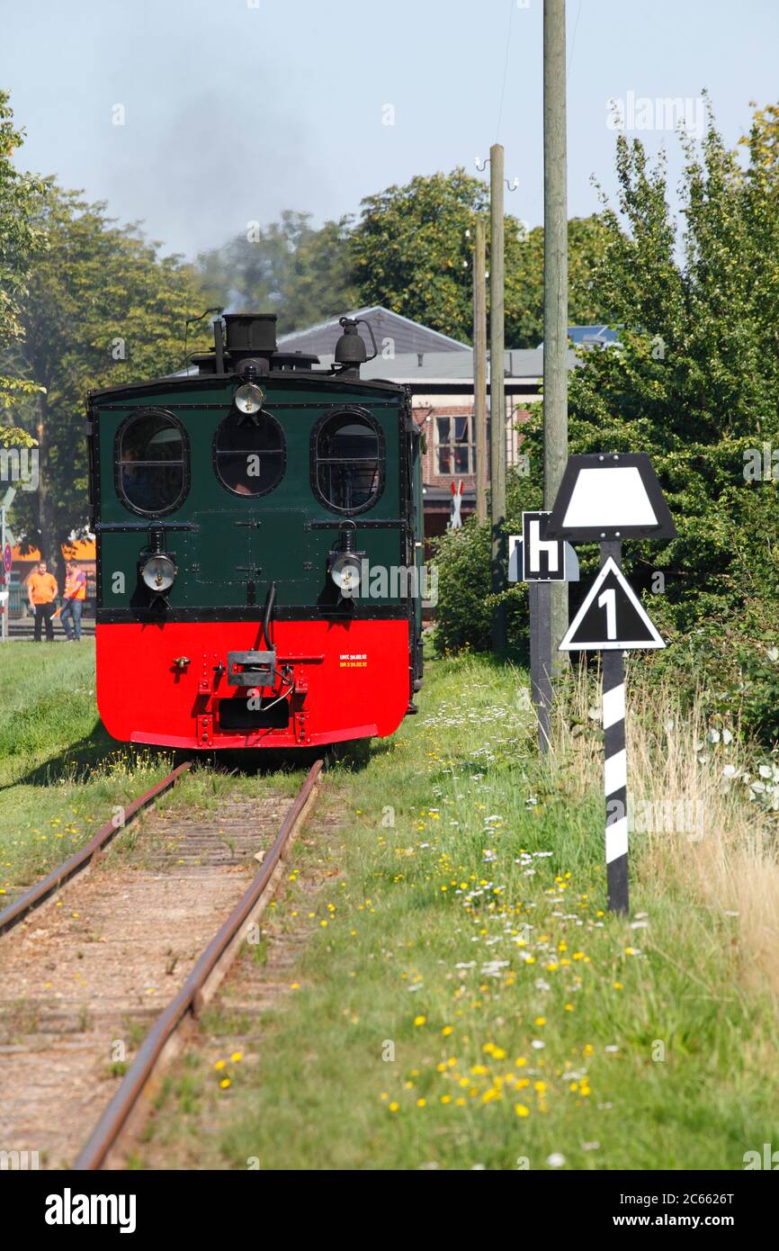 Steam Locomotive of the Museum Railway, Bruchhausen-Vilsen, Lower Saxony, Germany, Europe Stock Photo