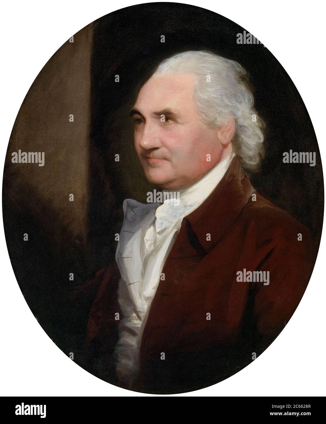 Colonel Isaac Barré (1726-1802), Irish soldier and politician, portrait painting by Gilbert Stuart, circa 1785 Stock Photo