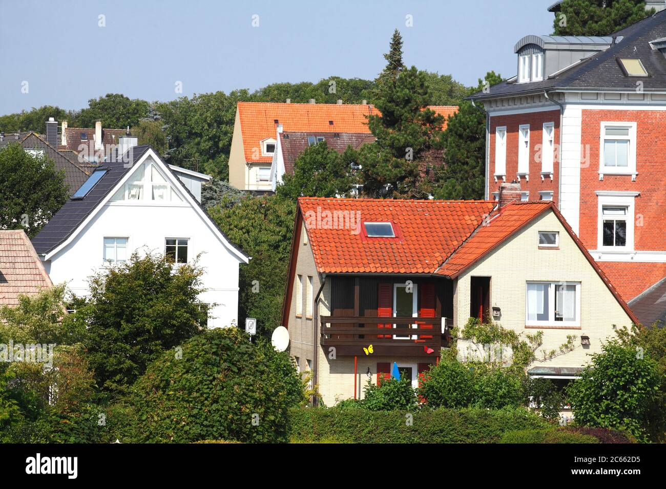 Old houses in CuxhavenGrimmershörn, North Sea spa Cuxhaven, Lower