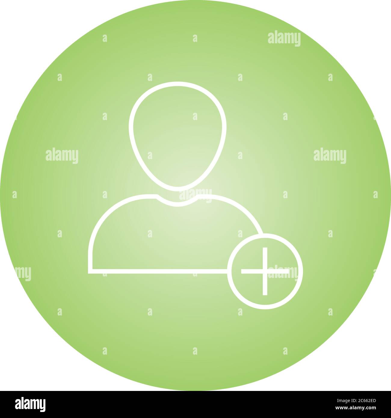 Unique Add Account Vector Line Icon Stock Vector