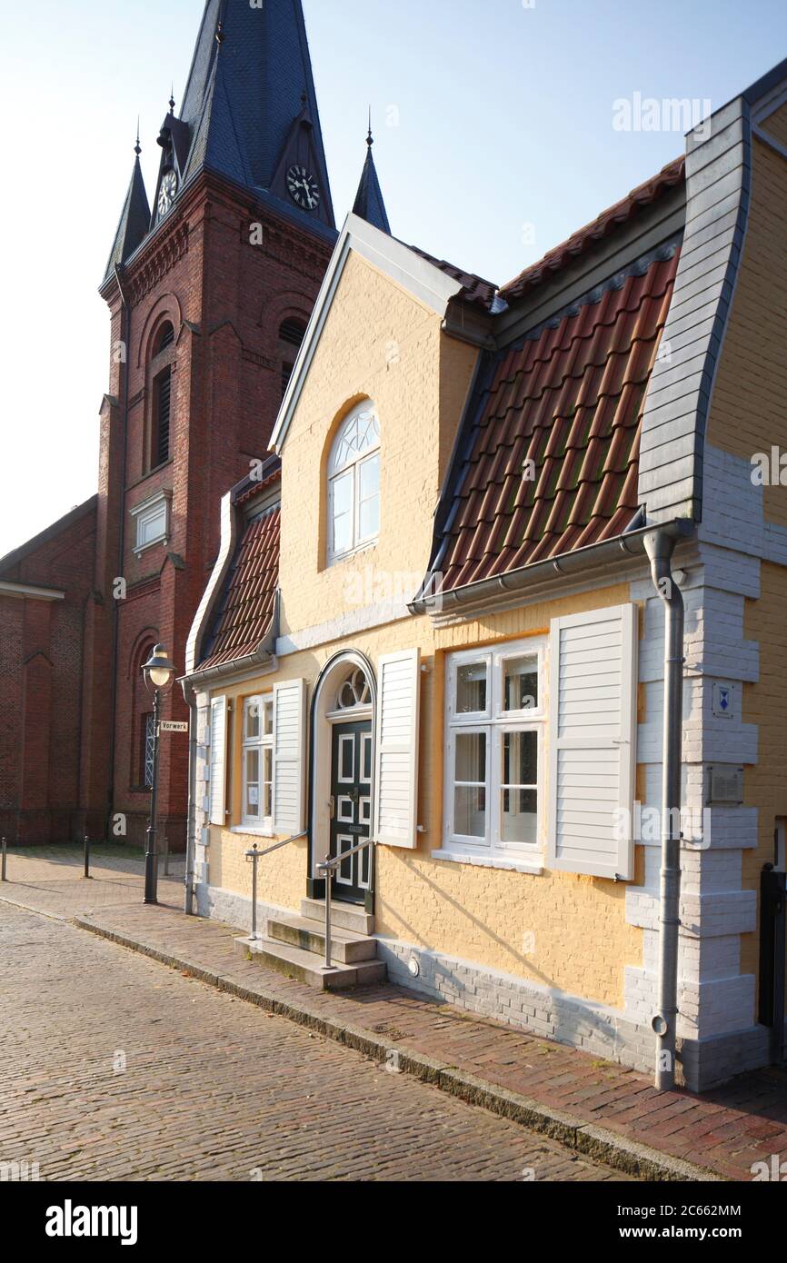 Former gardener's house, Ritzebüttel Castle Park, North Sea spa Cuxhaven, Lower Saxony, Germany, Europe Stock Photo