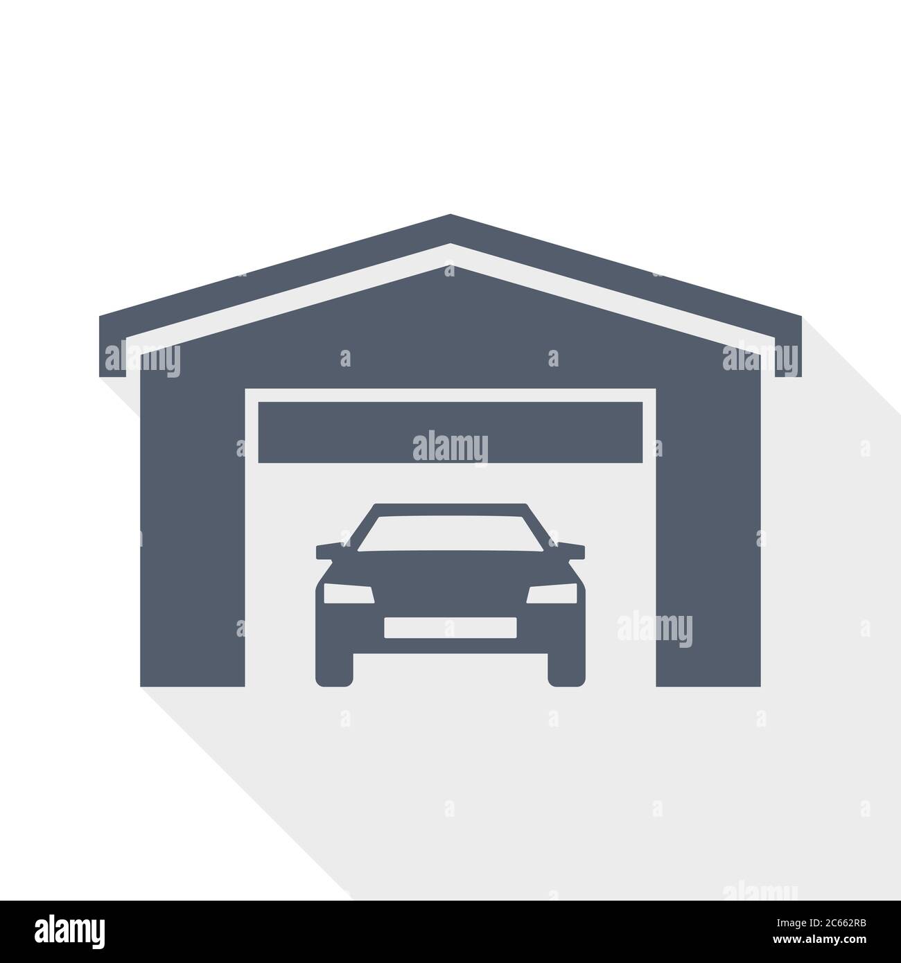 Car garage home parked Stock Vector Images - Alamy
