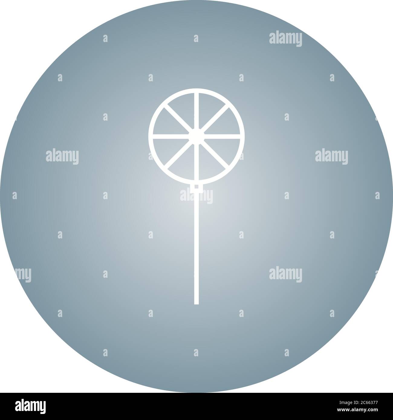 Unique Pin Wheel Vector Line Icon Stock Vector Image & Art - Alamy