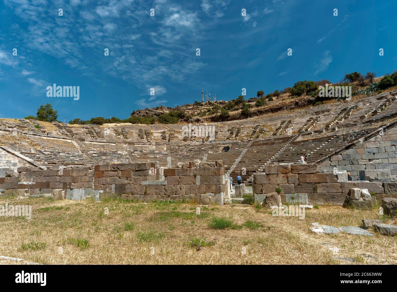 Amphitheatre Halikarnassos, Bodrum, Mugla, Turkey Stock Photo