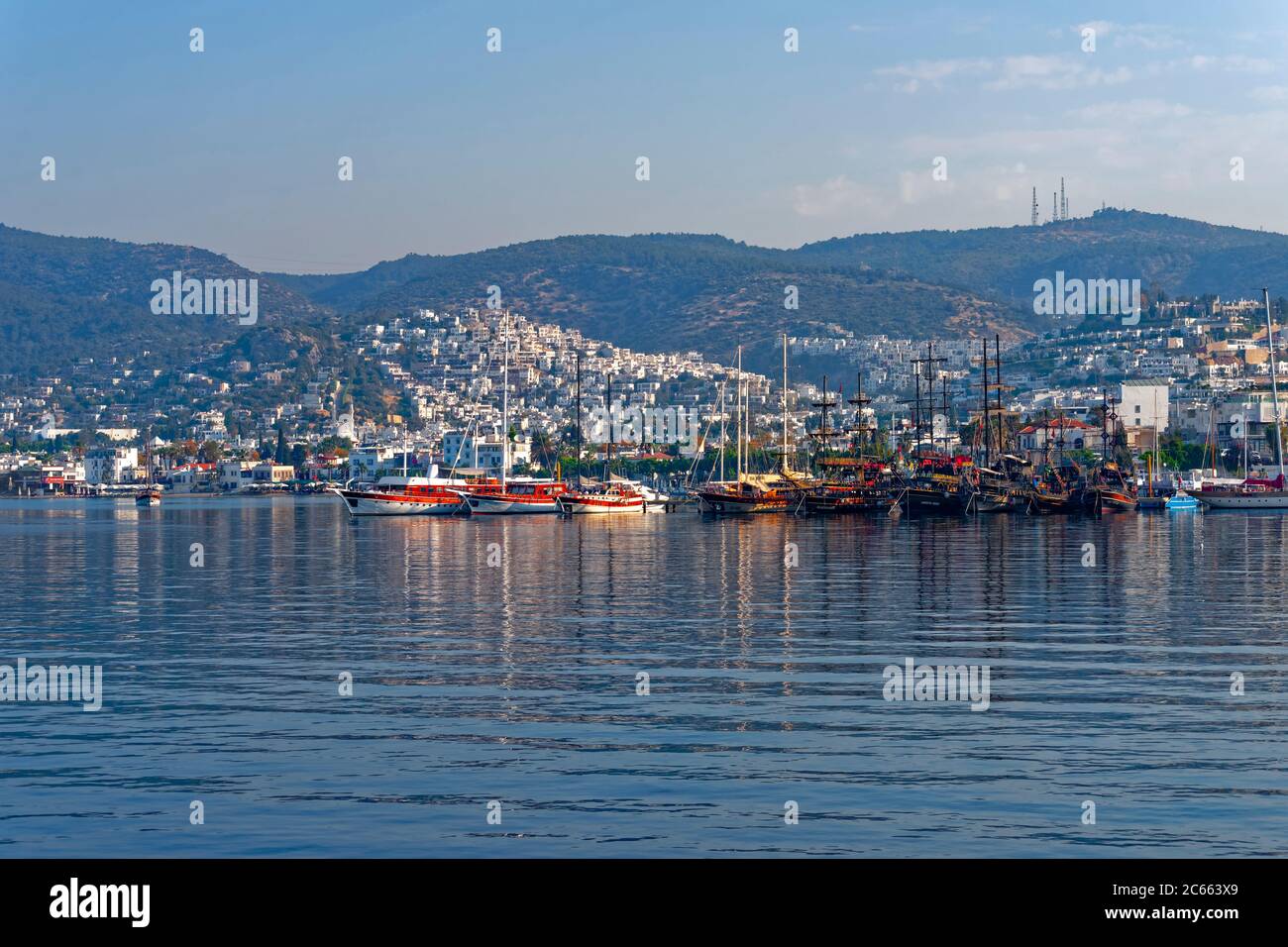 Bay of Bodrum, Mugla, Turkey Stock Photo