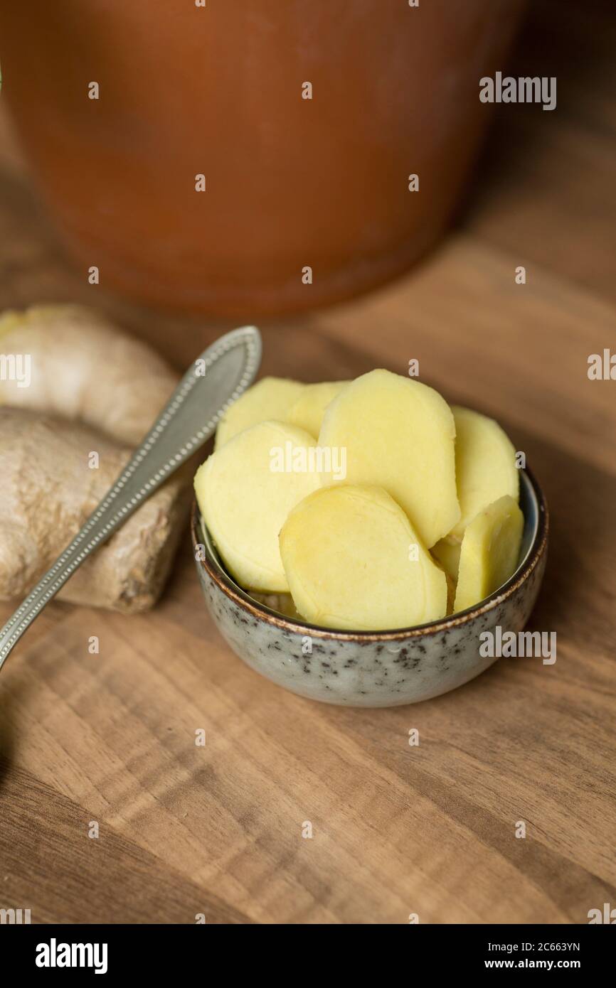 Make your own Ayurveda drink: Ingredients Stock Photo