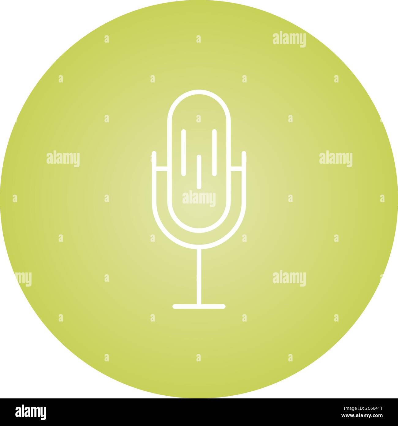 Unique Mic Vector Line Icon Stock Vector Image & Art - Alamy