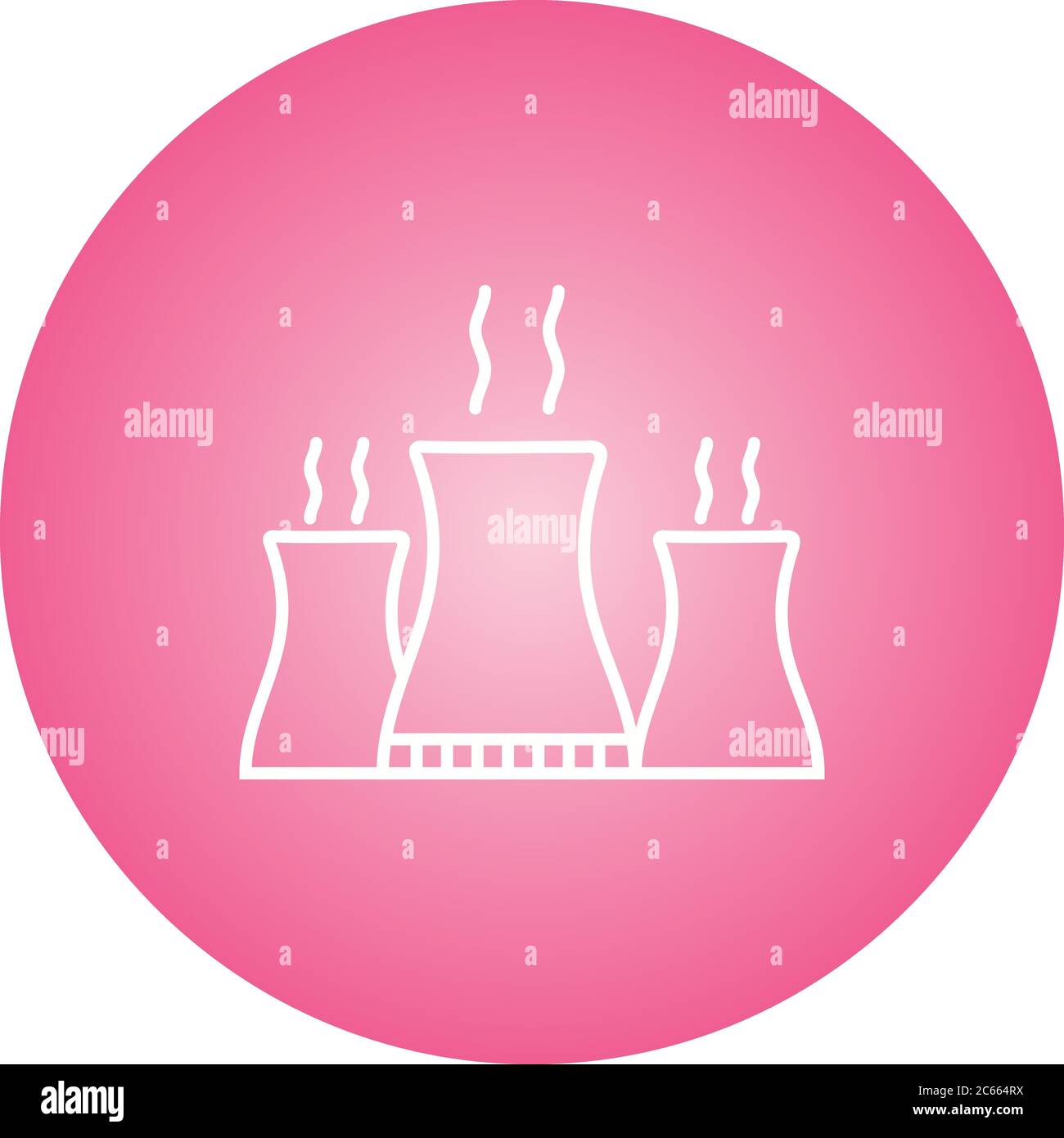 Unique Nuclear Plant Vector Line Icon Stock Vector Image & Art - Alamy