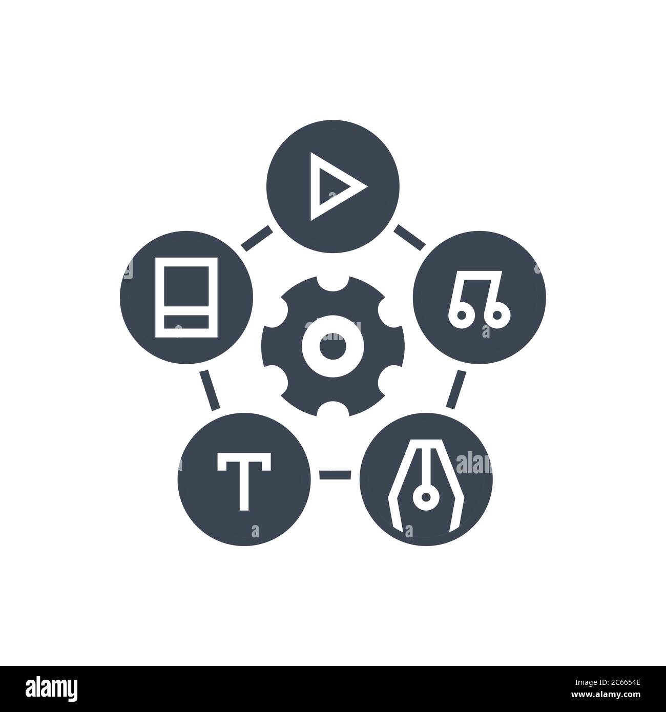 Content Management Vector Glyph Icon Stock Vector Image & Art - Alamy