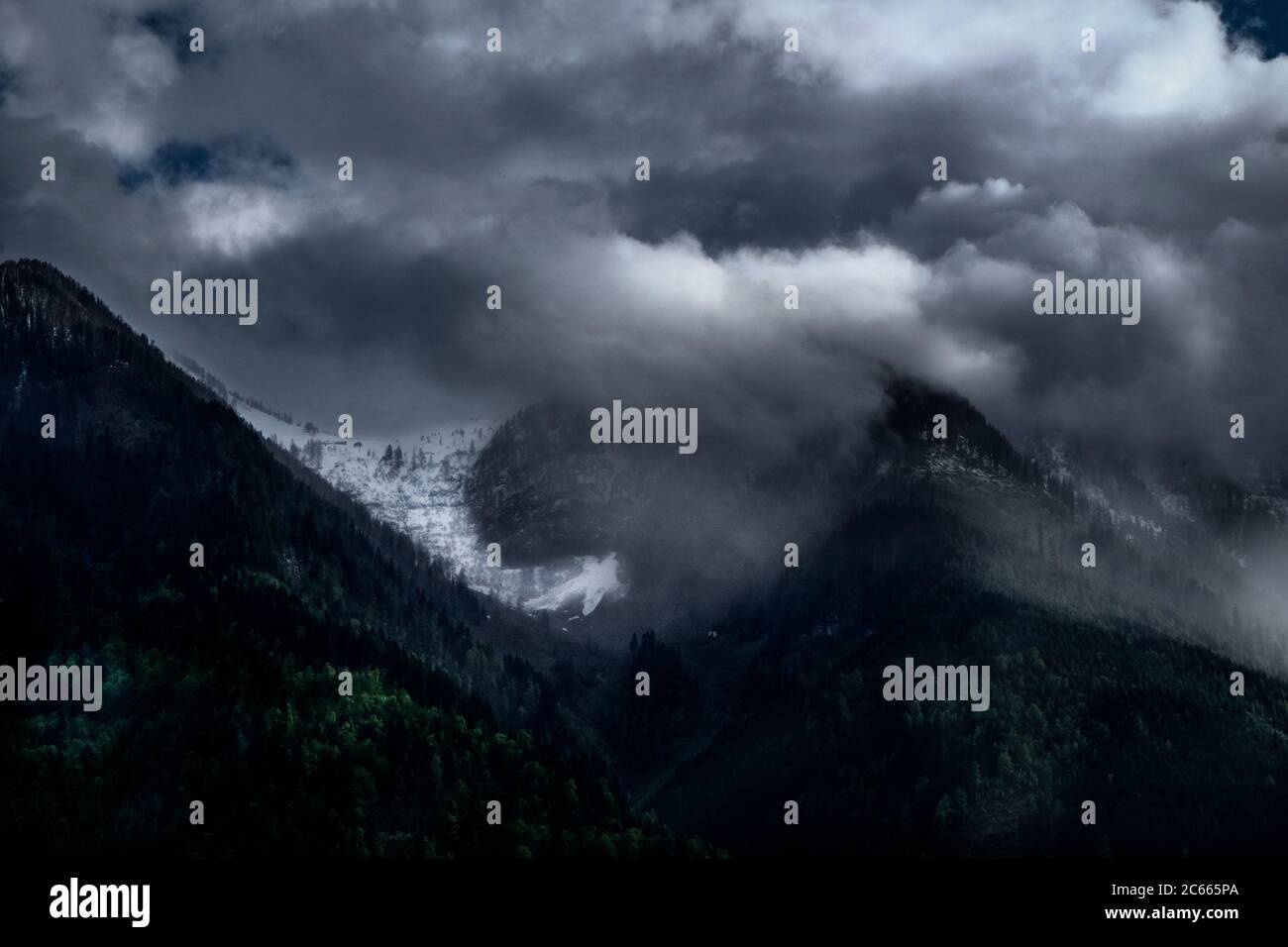 Mountains in St. Johann, Pongau, Salzburger Land, Austria Stock Photo ...