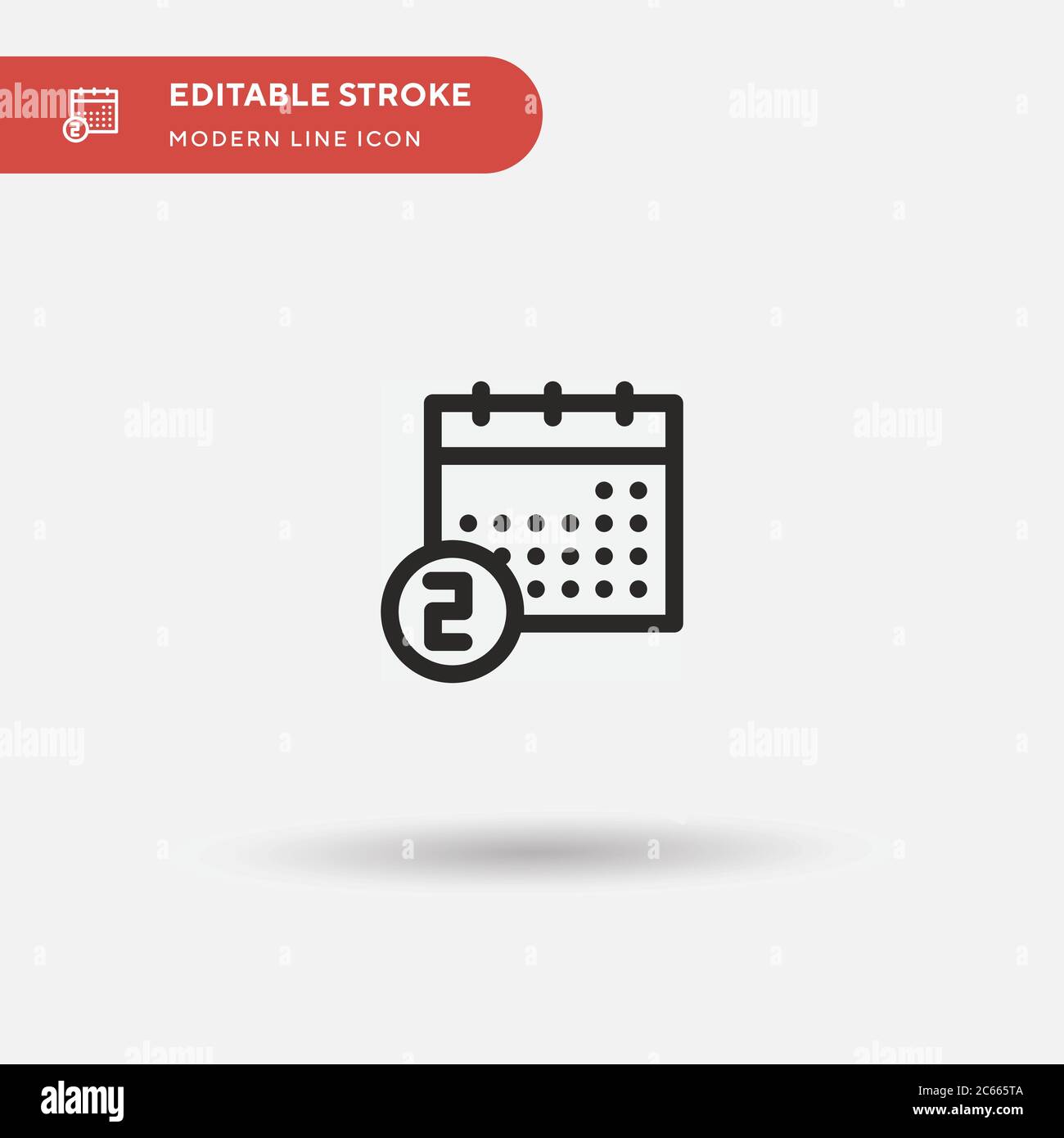 Calendar Simple vector icon. Illustration symbol design template for ...