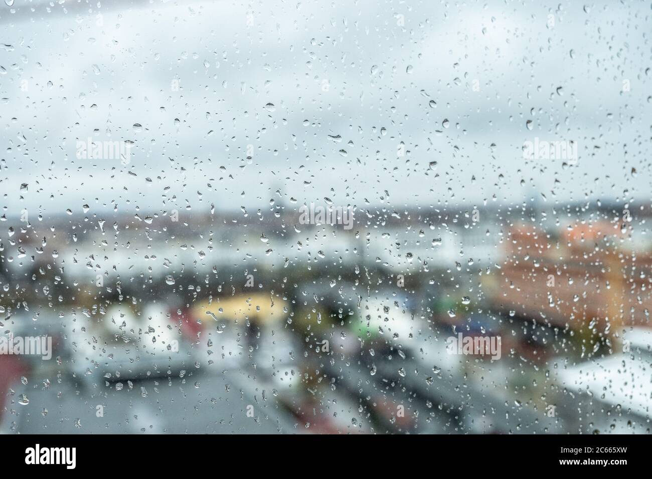 City View Through Rain Window High Resolution Stock Photography and ...