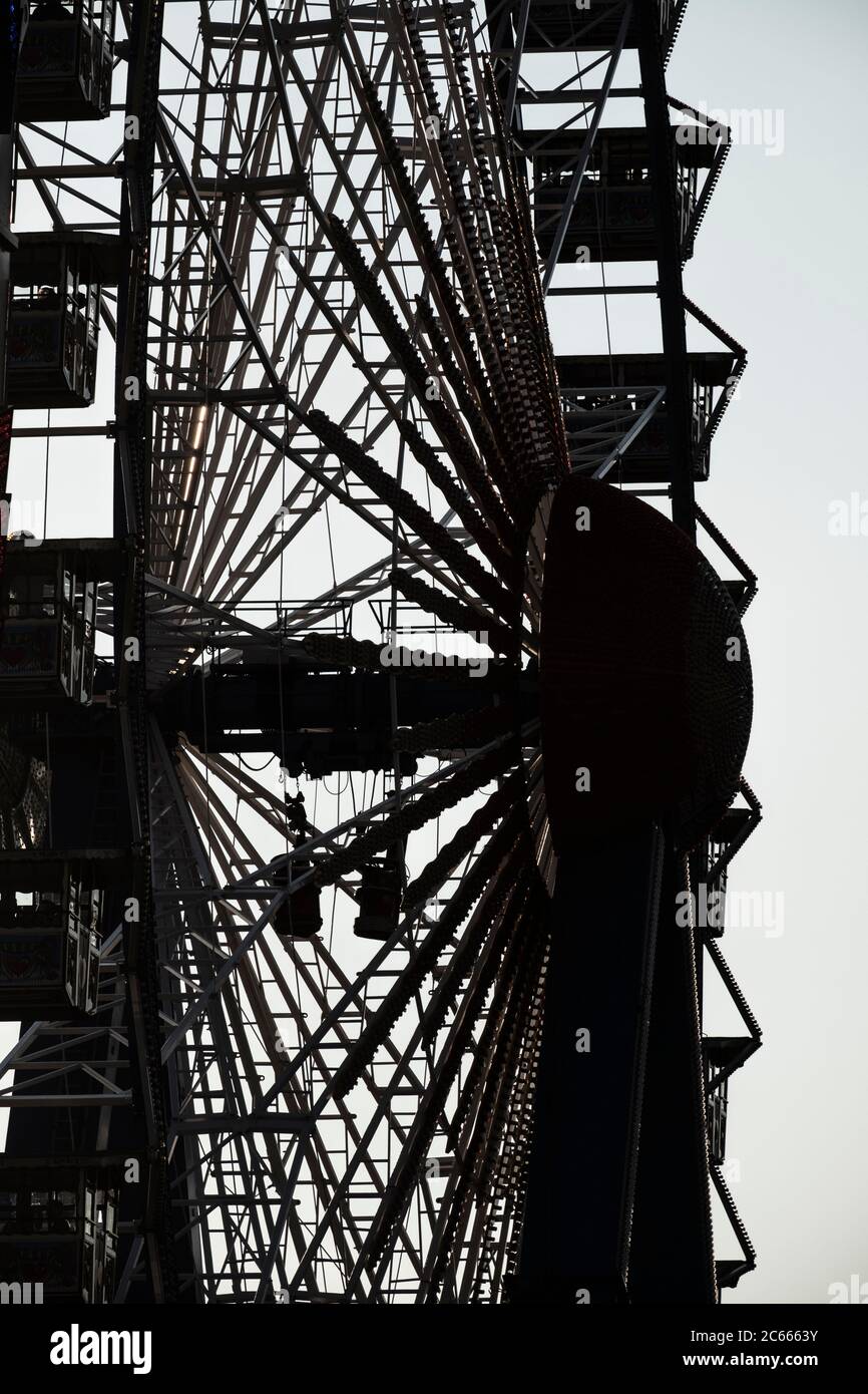 Ferris wheel at the Oktoberfest, Munich, Bavaria, Germany Stock Photo