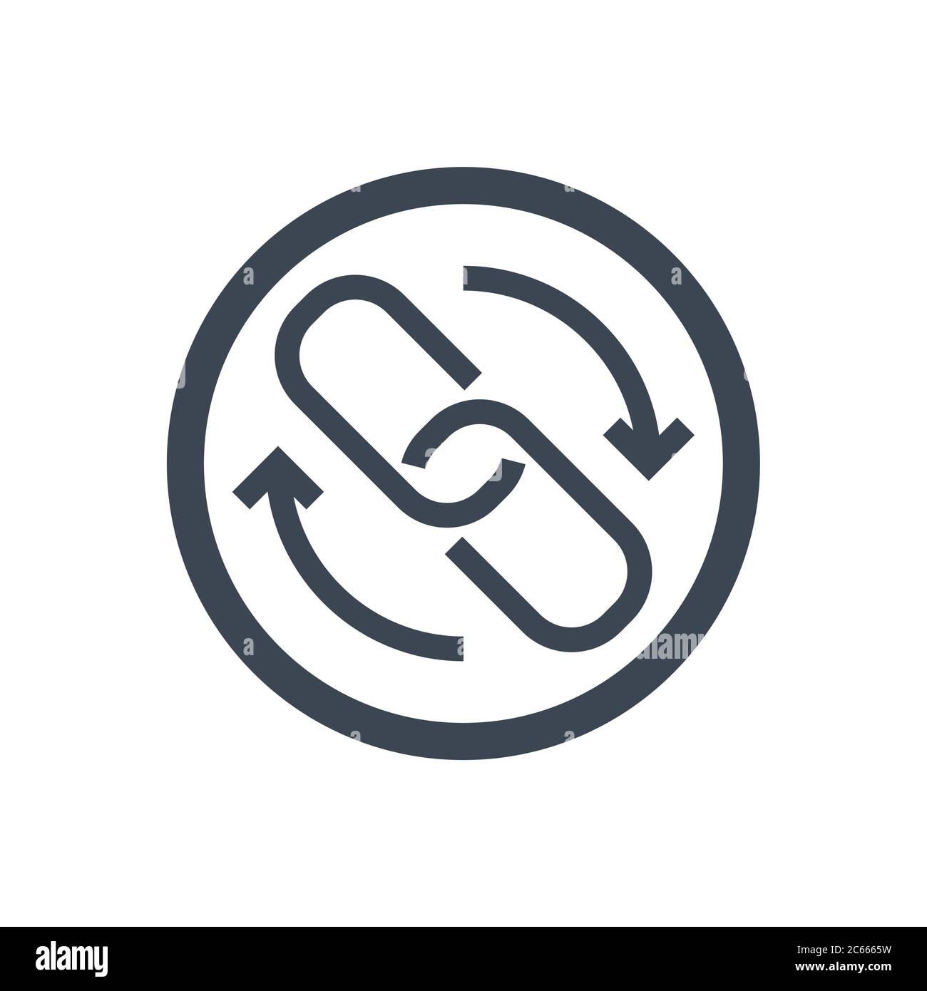 Backlinks Line Vector Glyph Icon Stock Vector