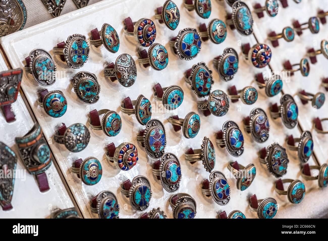 Rings in a souk in Marrakech, Morocco Stock Photo - Alamy