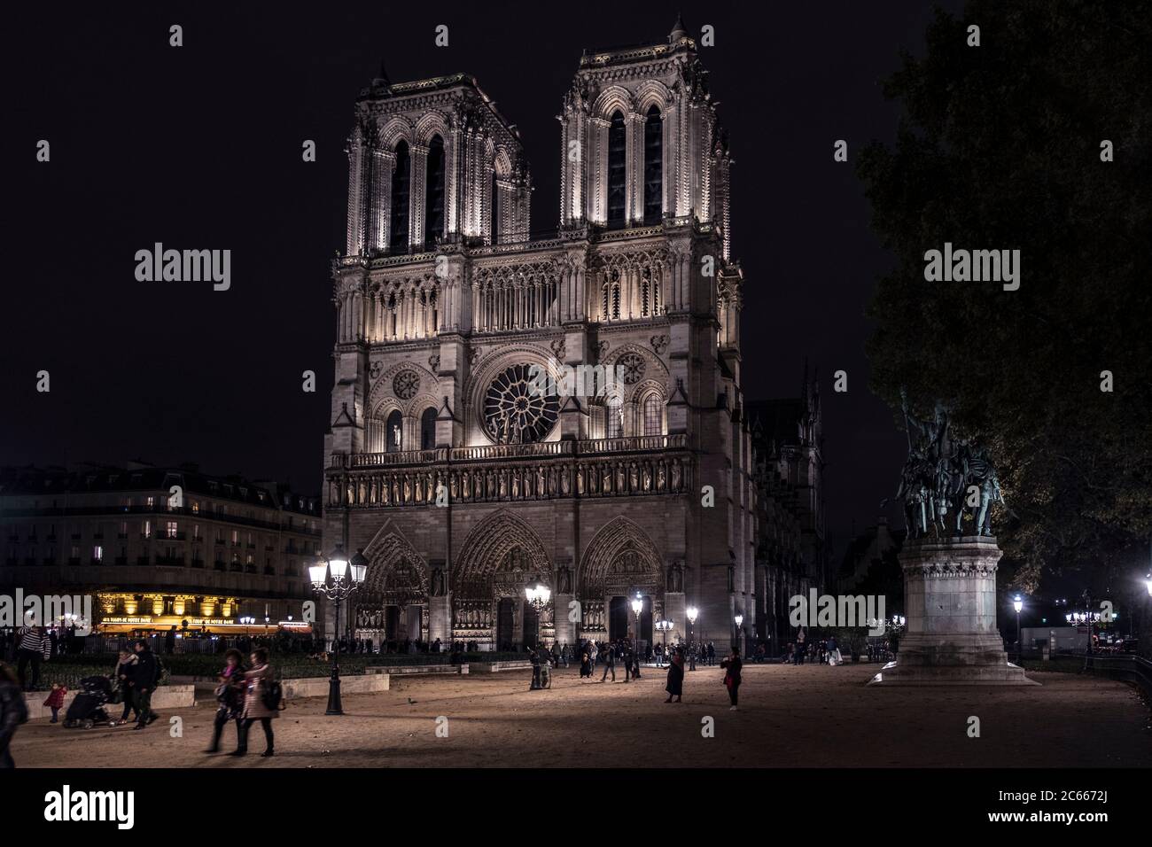 Notre Dame in Paris, France Stock Photo