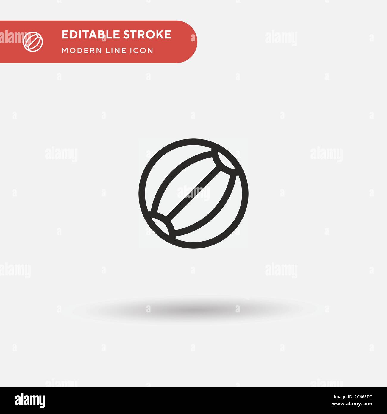 Ball Simple vector icon. Illustration symbol design template for web ...
