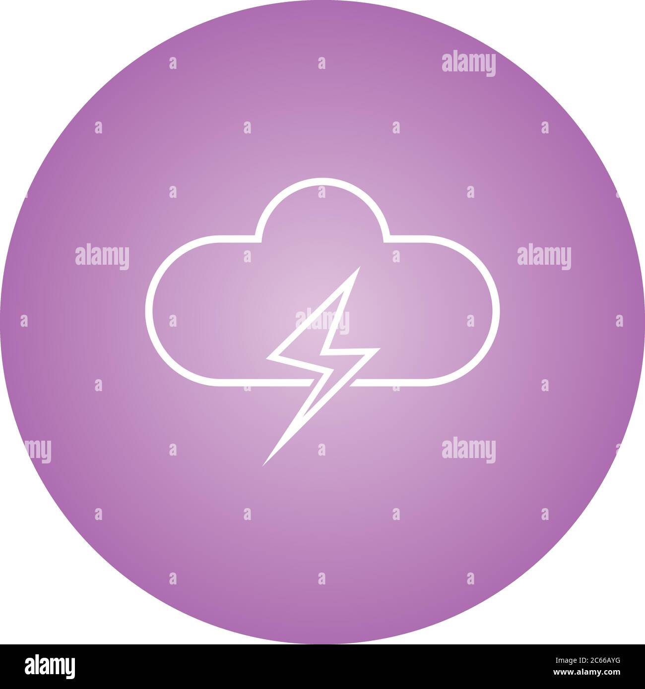 Unique Cloud Vector Line Icon Stock Vector Image & Art - Alamy