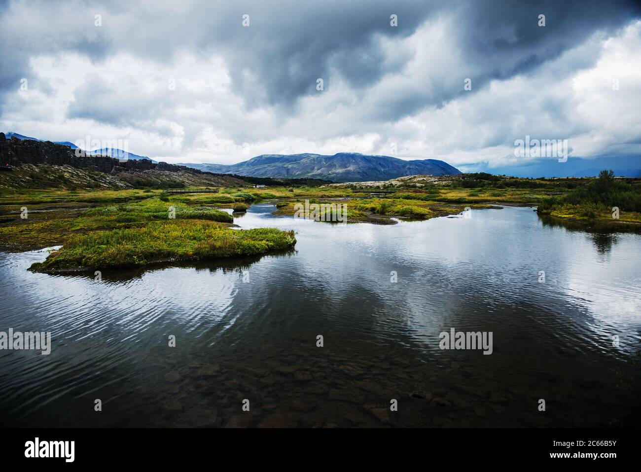 Lake Thingvellir national park in the golden circle, iceland, Scandinavia, Europe Stock Photo