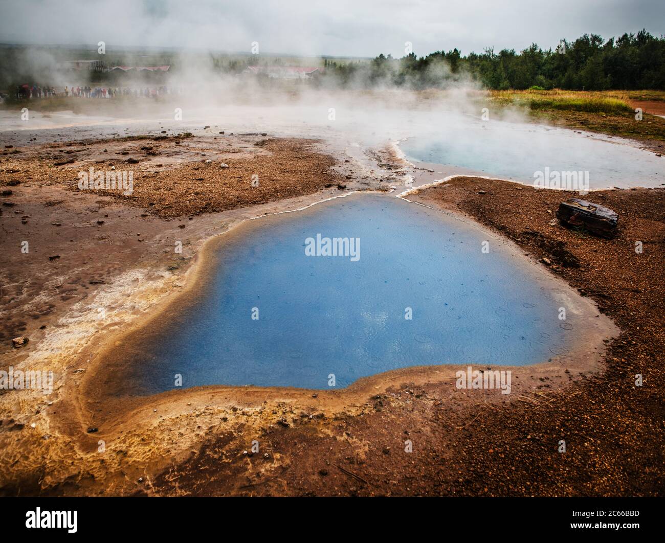 Blesi thermal spring, Haukadalur geothermal area, Golden Circle, Southern Iceland, Iceland, Scandinavia, Europe Stock Photo