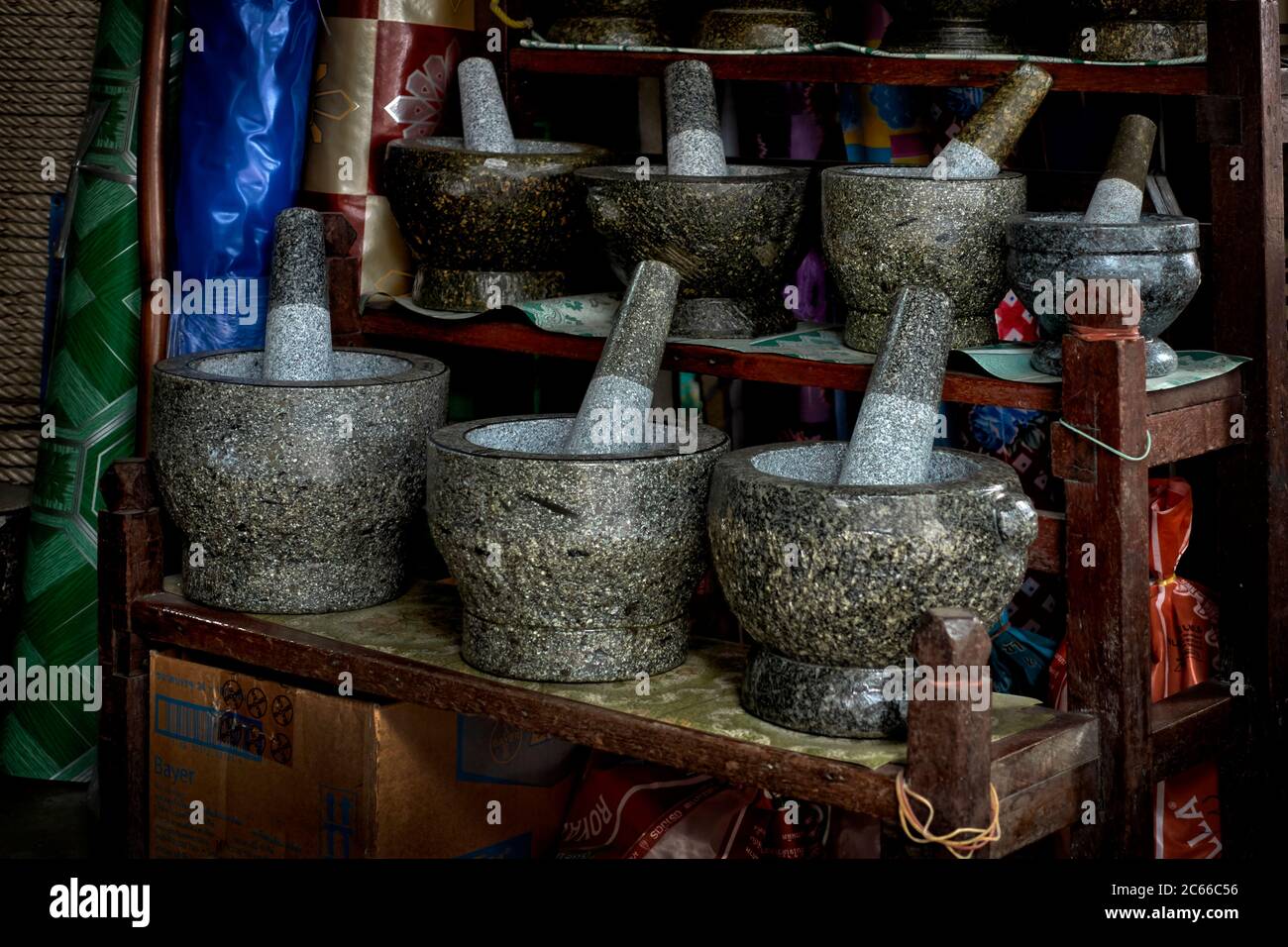 Mortar and Pestle hard stone implements used for grinding and crushing