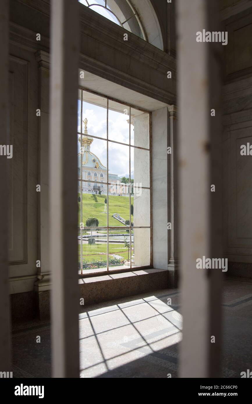 Window on the red brick wall old building Stock Photo - Alamy