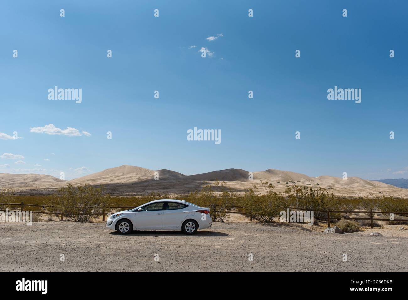Car in the Mojave Desert in California, USA Stock Photo Alamy