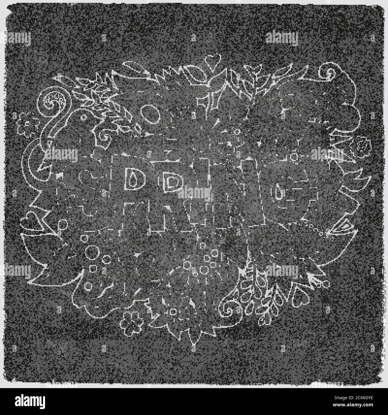 Spring hand lettering and doodles elements Stock Vector Image & Art - Alamy