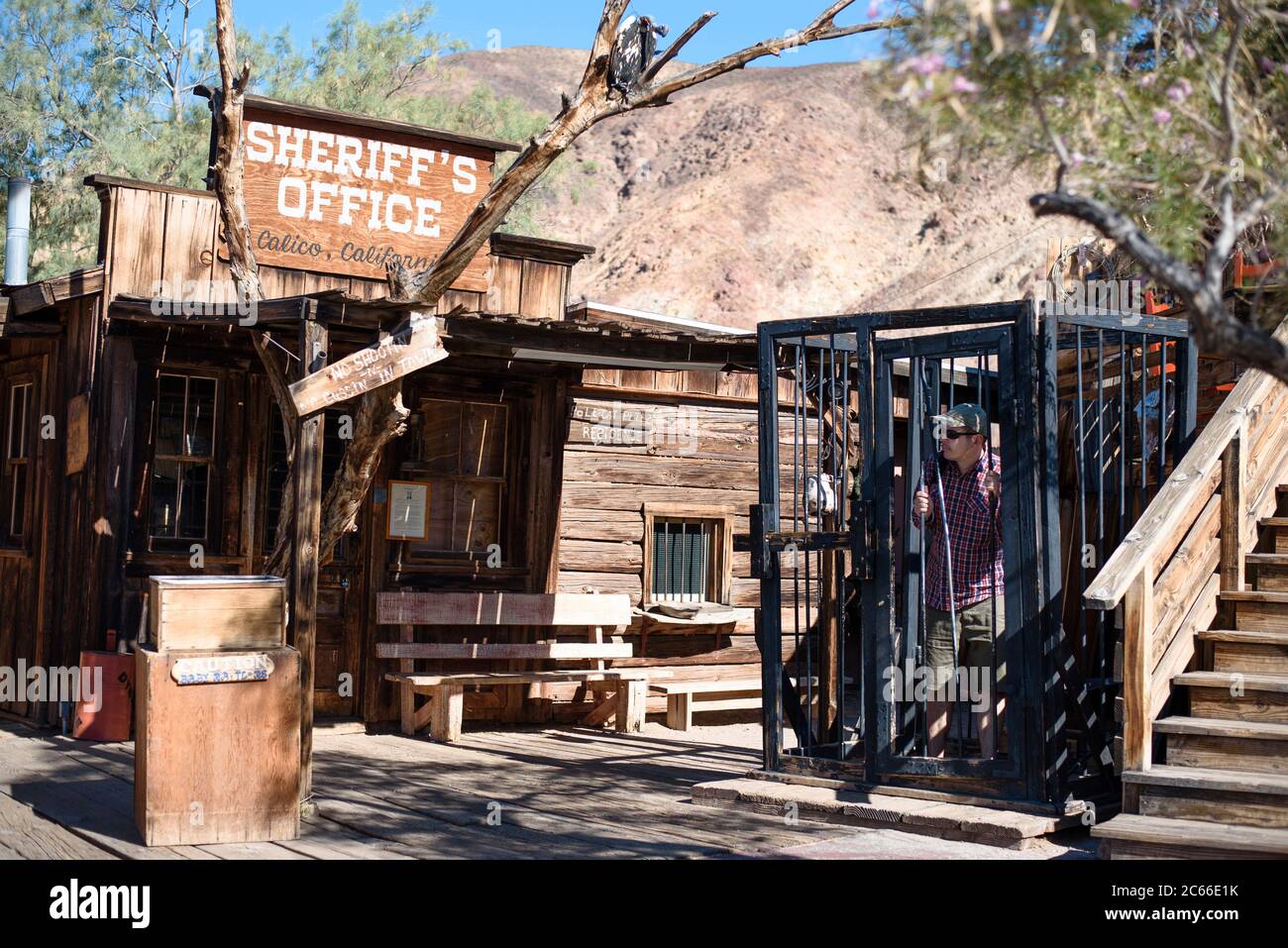 Sheriff's Office in Calico Ghost Town in California, USA Stock Photo