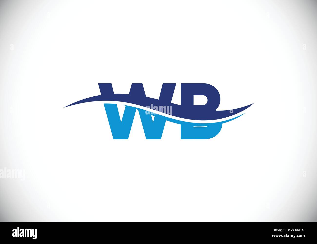 Initial Monogram Letter W B Logo Design Vector Template. WB Letter Logo ...