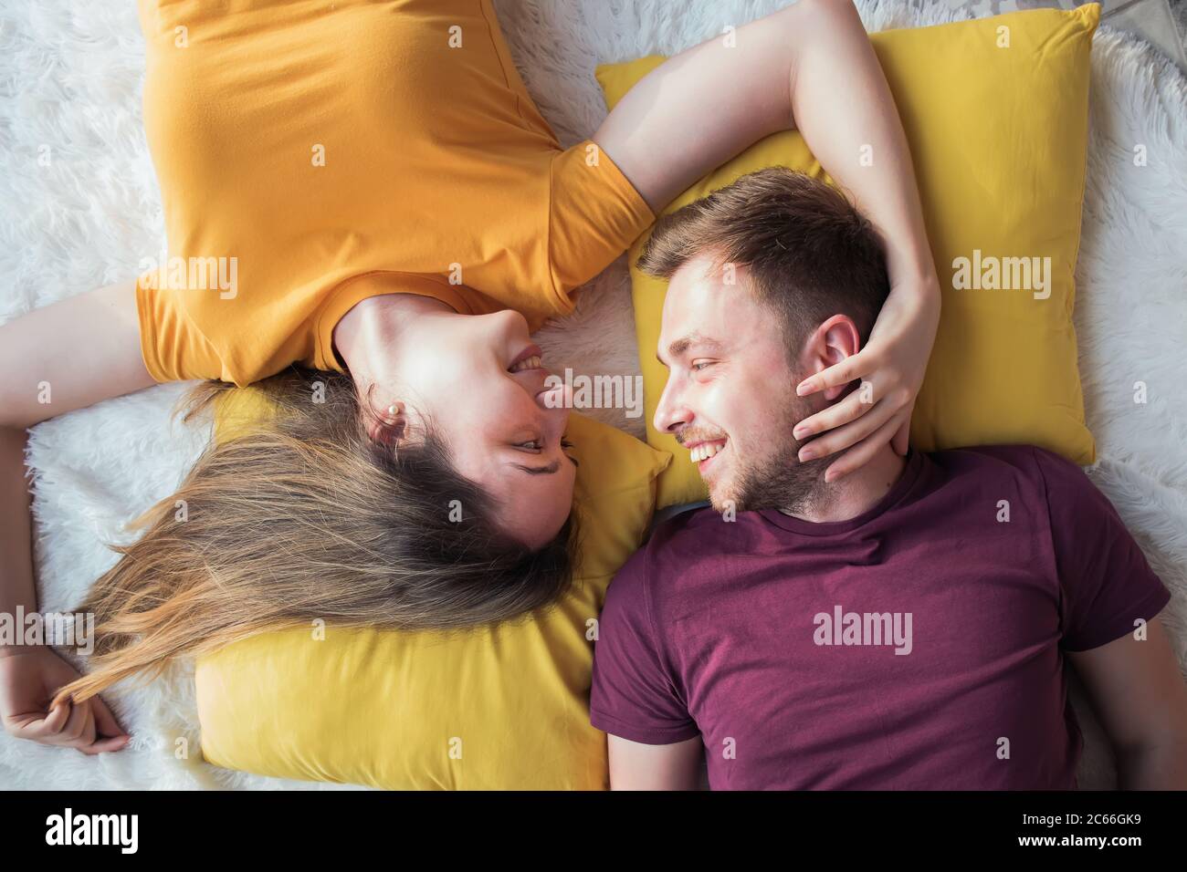Couple lying together hi-res stock photography and images - Alamy