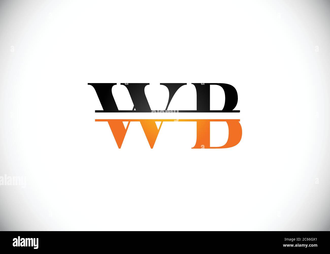 Initial Monogram Letter W B Logo Design Vector Template. WB Letter Logo ...