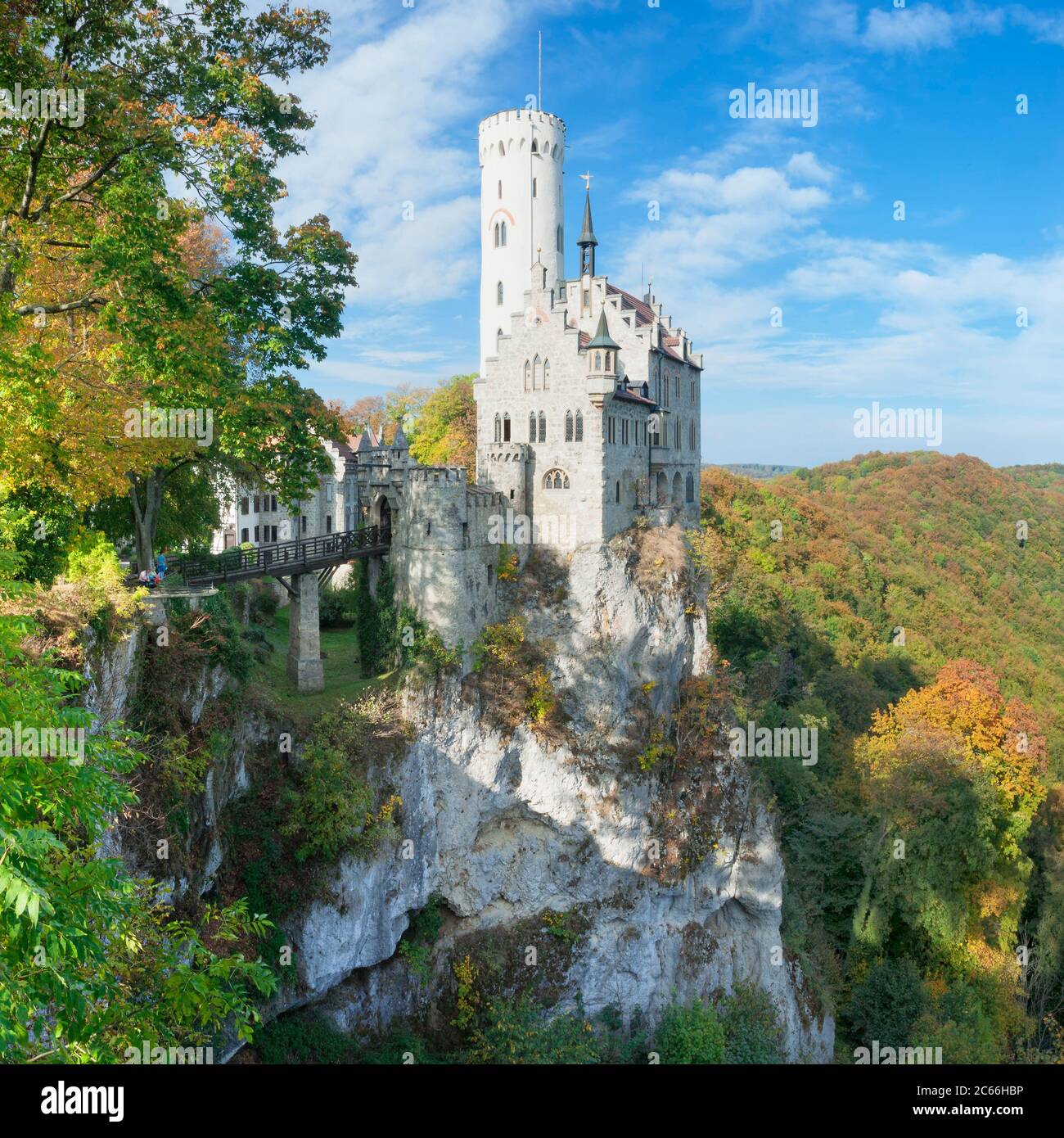 Lichtenstein Castle, Swabian Jura, Baden-Wuerttemberg, Germany Stock Photo