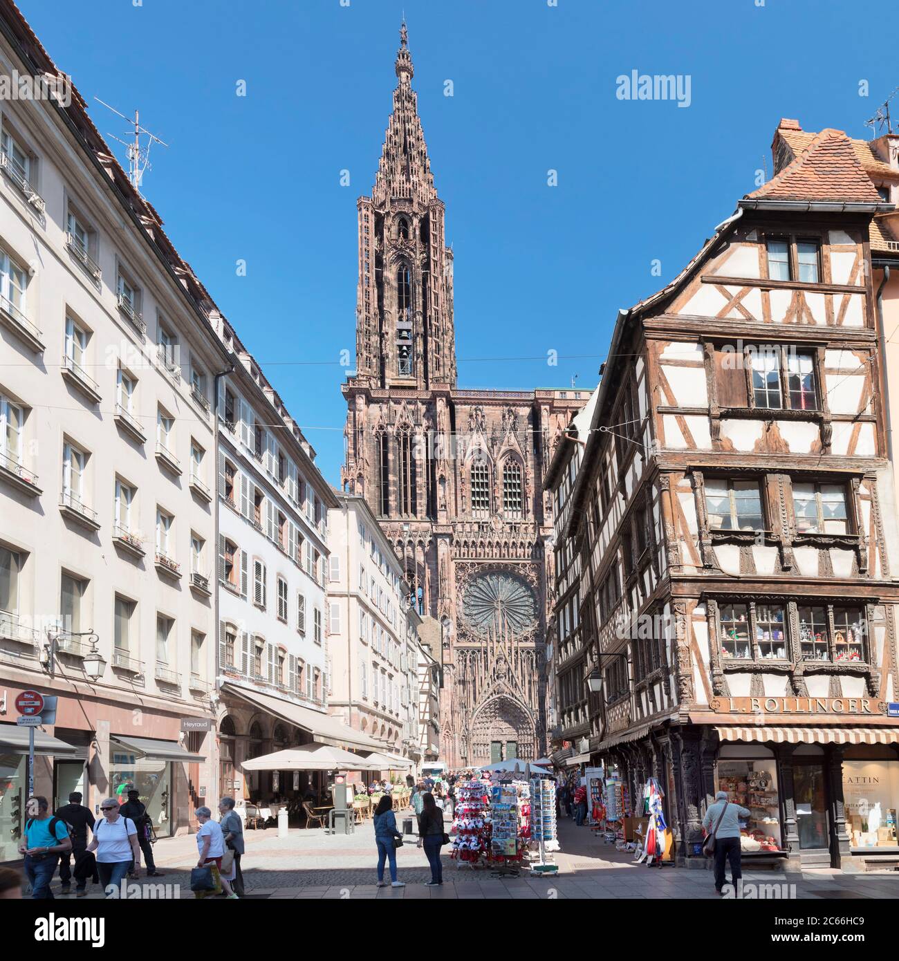 Cathedral of Our Lady of Strasbourg, UNESCO World Heritage Site, Strasbourg, Alsace, Grand Est Region, France Stock Photo