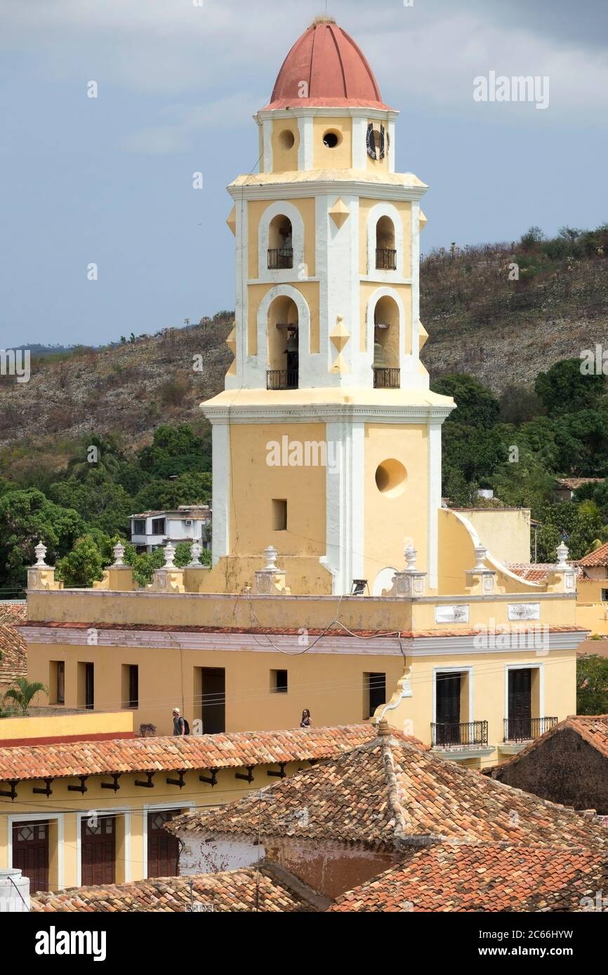 Cuba, Trinidad, tower of the Museo Nacional de la Lucha Contra Bandidos Stock Photo