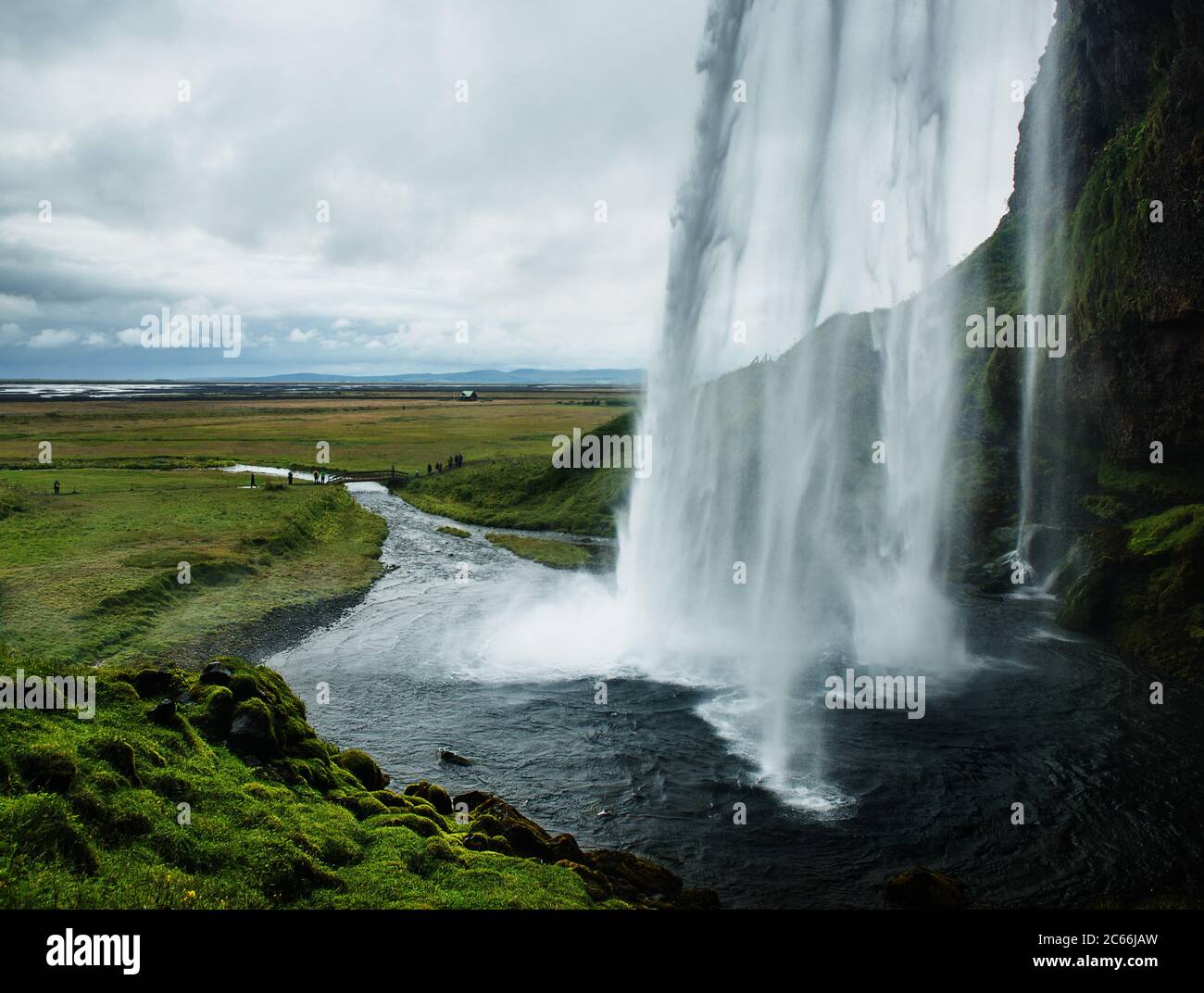 Skógafoss aka skogafoss waterfall, Southern Iceland, Scandinavia ...