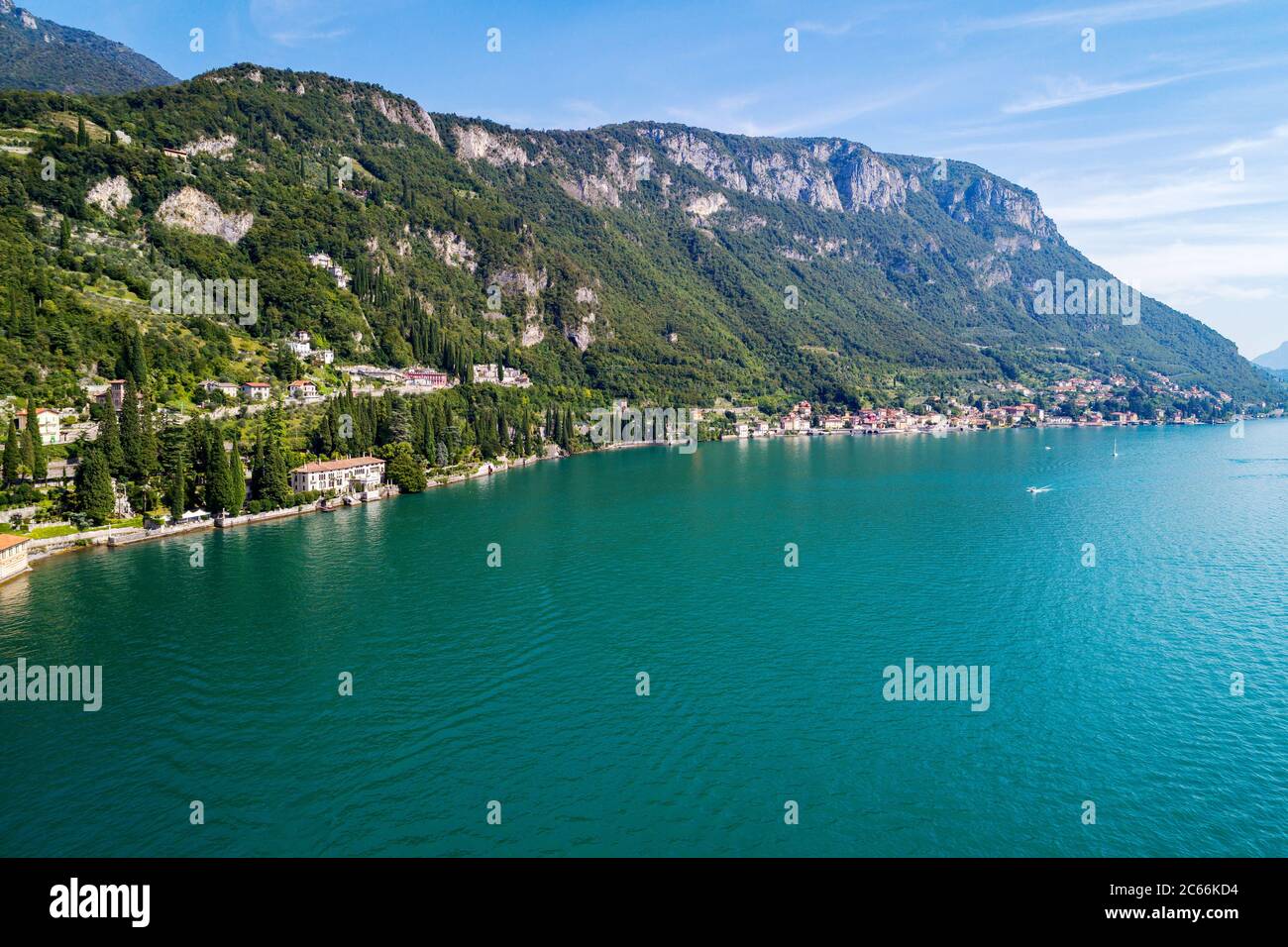 Varenna Lake Como (IT) Aerial view Stock Photo Alamy