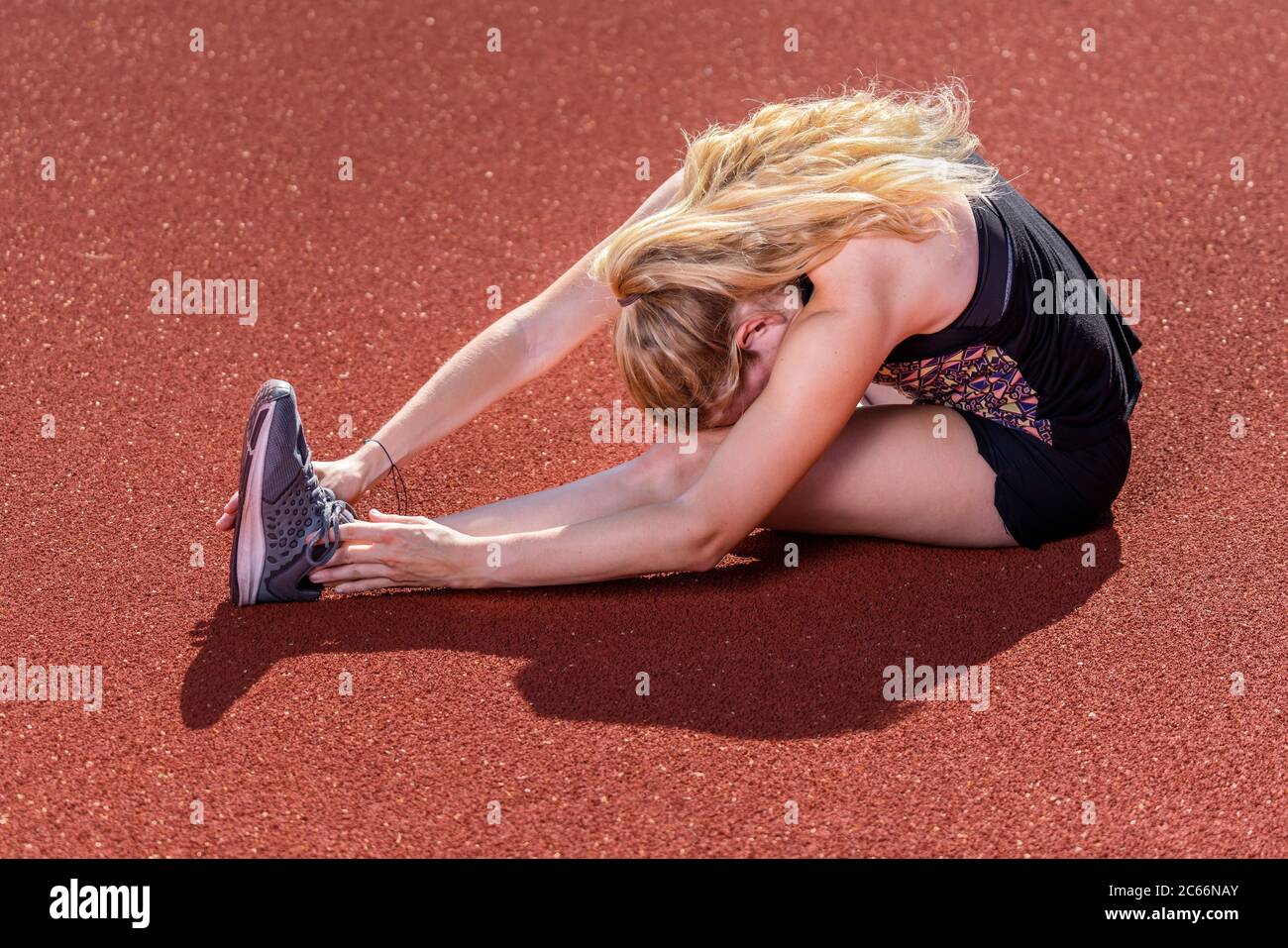 woman, 21 years old, track and field, gymnastics Stock Photo