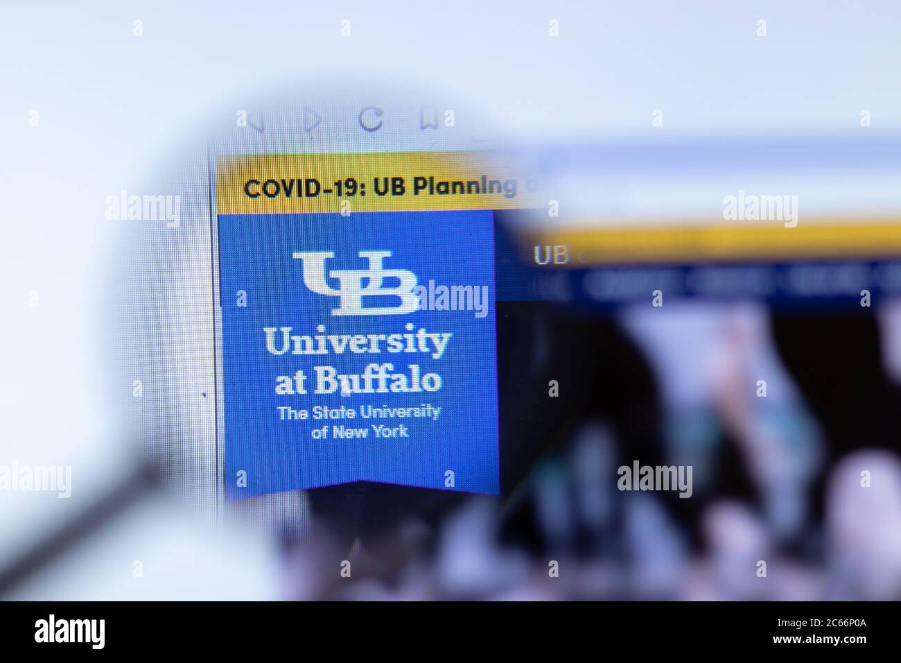 stave håber mistænksom Moscow, Russia - 1 June 2020: University at Buffalo SUNY website with logo,  Illustrative Editorial Stock Photo - Alamy