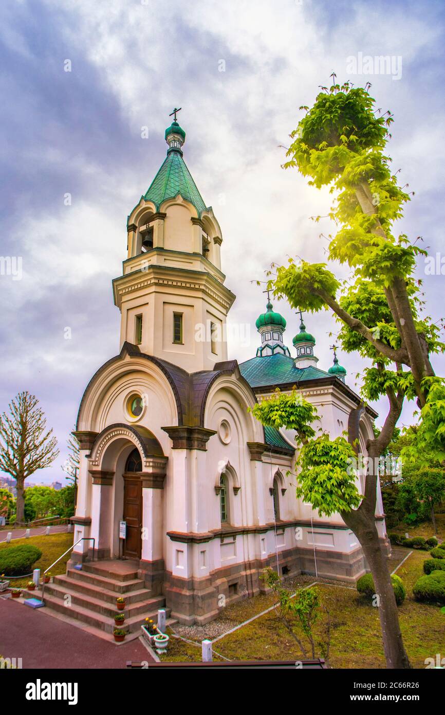Japan, Hokkaido, Hakodate City, The Orthodox Church Stock Photo