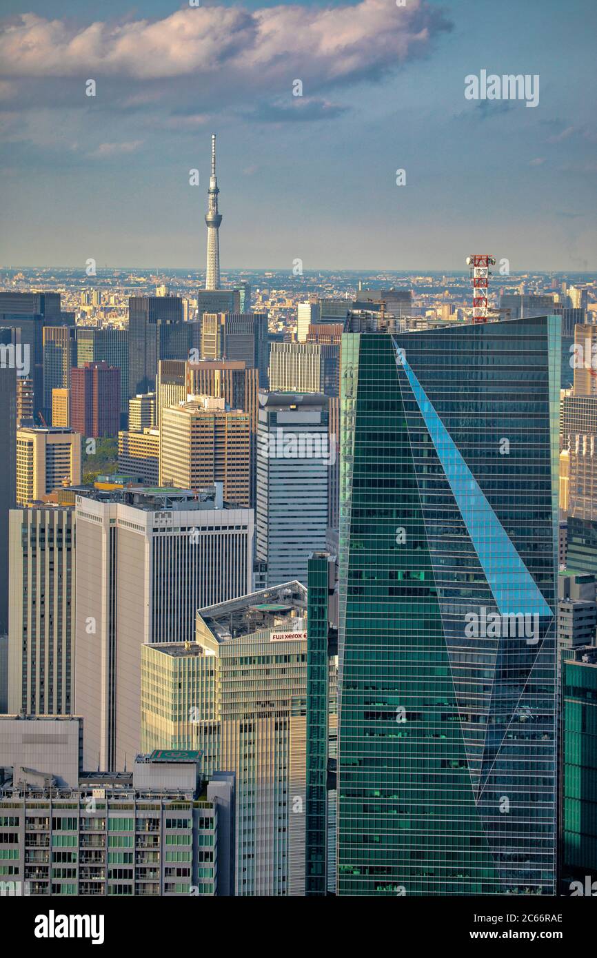 Japan, Tokyo City, Marunouchi district, Skytree Tower Stock Photo