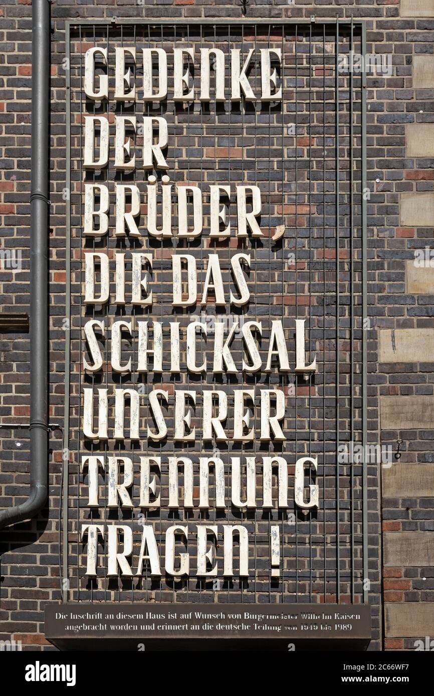 Old house wall with the inscription hi-res stock photography and images ...