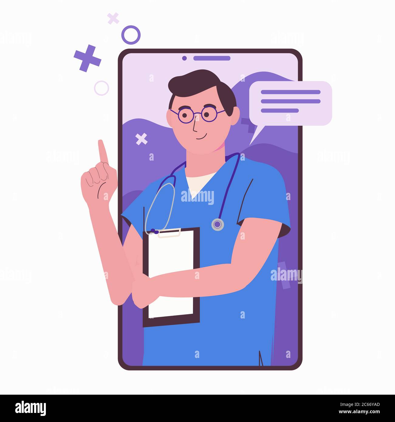 Online medical consultation. Health care. Doctor online and by phone