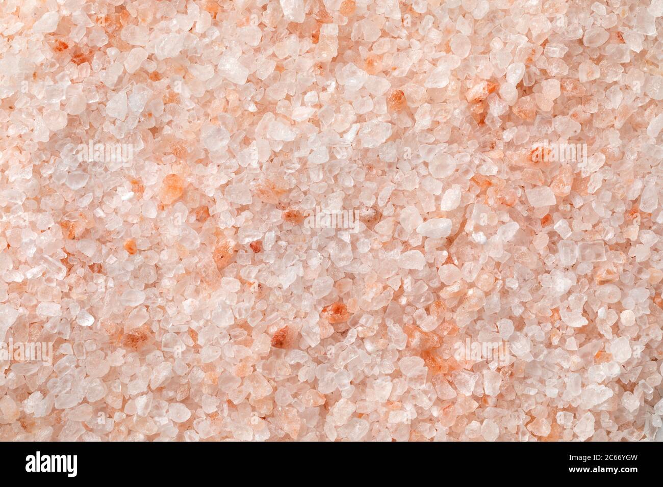 Natural pink himalaya salt close up full frame Stock Photo