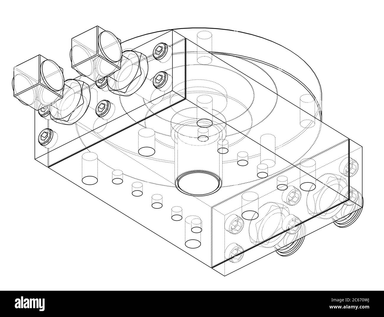 Abstract industry object concept Stock Photo - Alamy