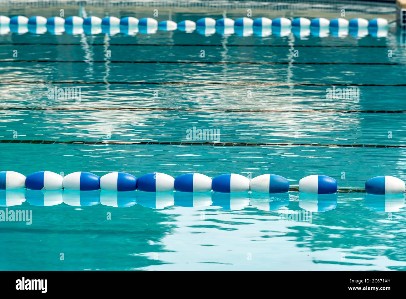 Floating lane divider in a swimming pool Stock Photo Alamy